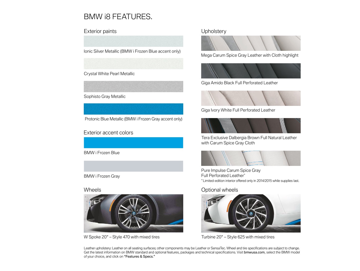 2014 BMW i8 Brochure Page 6